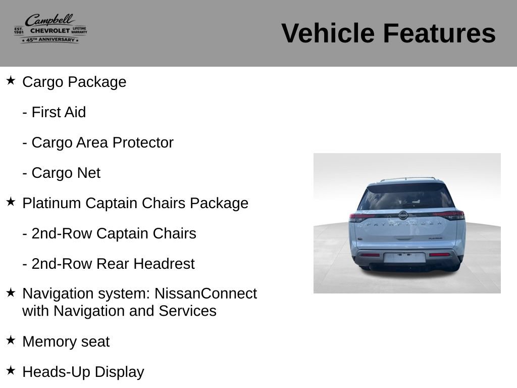 Used 2025 Nissan Pathfinder Platinum FWD image 5
