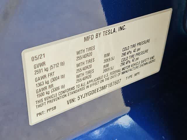 Used 2021 Tesla Model Y Long Range AWD/4WD image 30