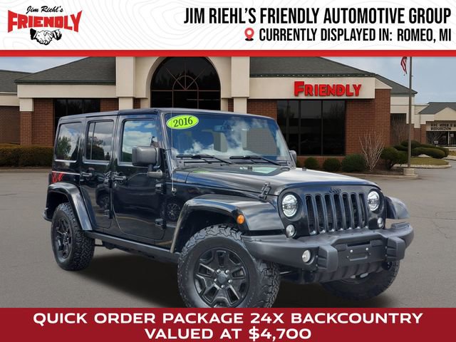 Used 2016 Jeep Wrangler Unlimited Sahara AWD/4WD image 1