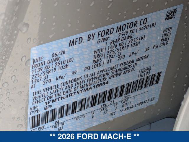 New 2026 Ford Mustang Mach-E Premium w/ Sport Appearance Package RWD image 20