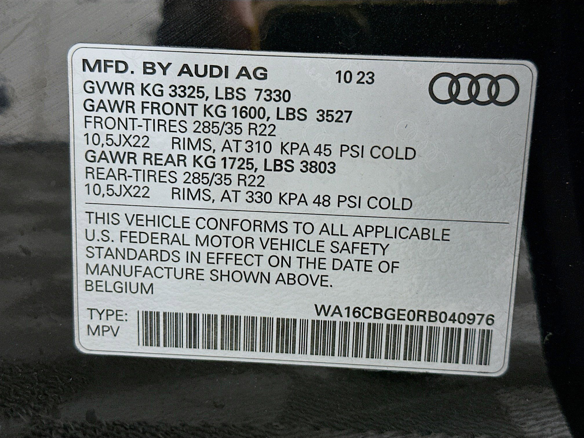 Used 2024 Audi Q8 e-tron Prestige w/ Prestige Package AWD/4WD image 38