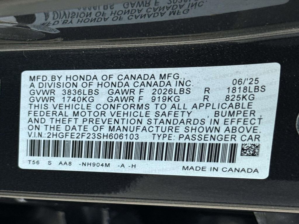 Certified 2025 Honda Civic LX image 31