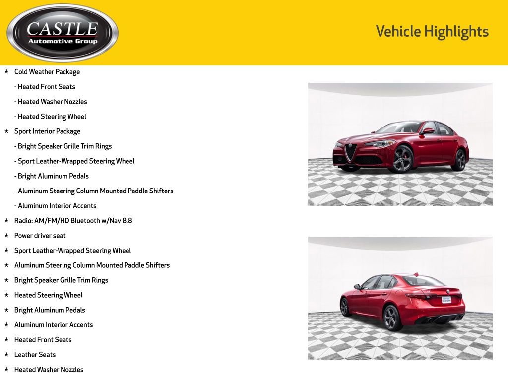 Used 2017 Alfa Romeo Giulia AWD w/ Sport Appearance Package image 4