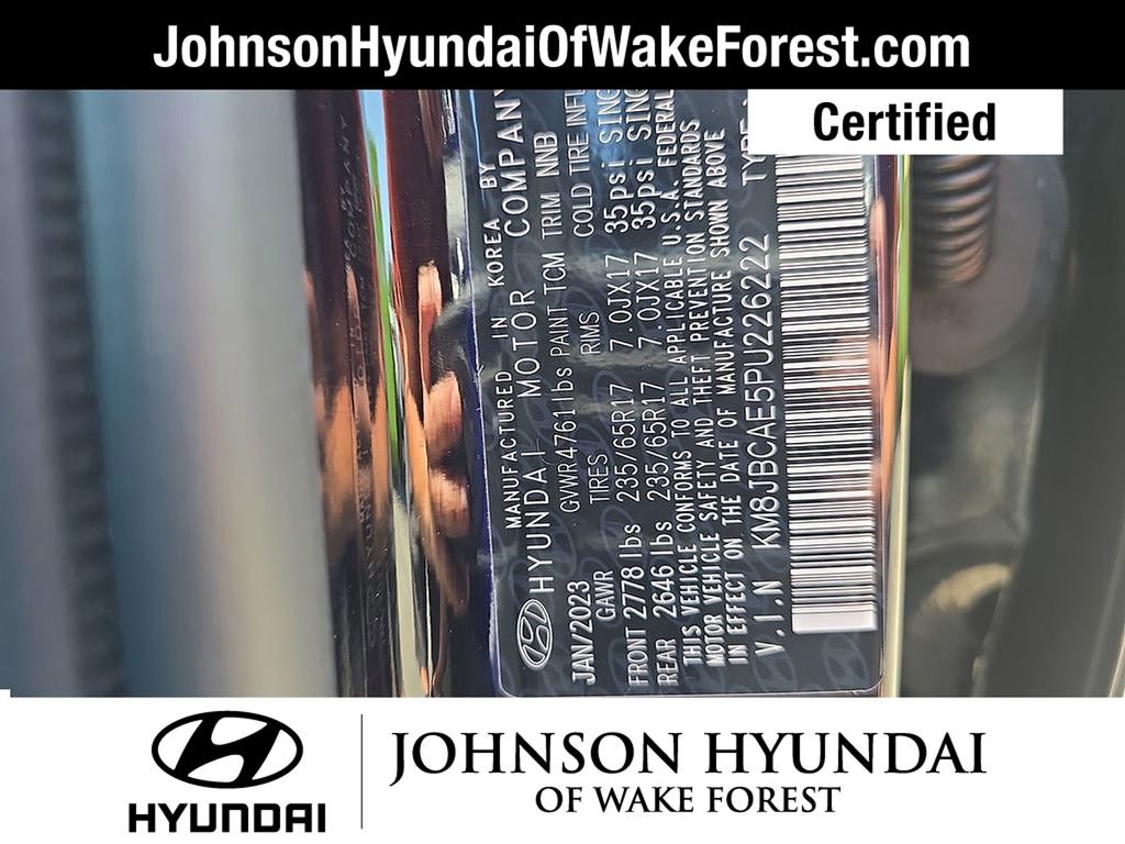 Certified 2023 Hyundai Tucson SEL AWD/4WD image 45