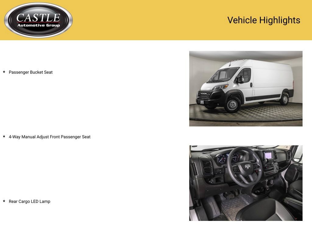 Used 2025 RAM ProMaster 3500 w/ Convenience Group FWD image 8