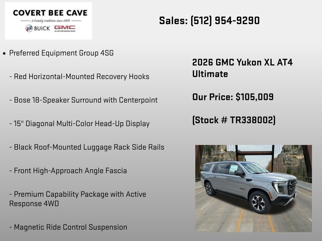 New 2026 GMC Yukon XL AT4 Ultimate AWD/4WD image 24