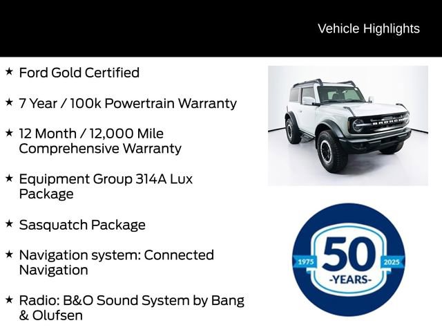 Certified 2023 Ford Bronco Outer Banks w/ Sasquatch Package AWD/4WD image 6