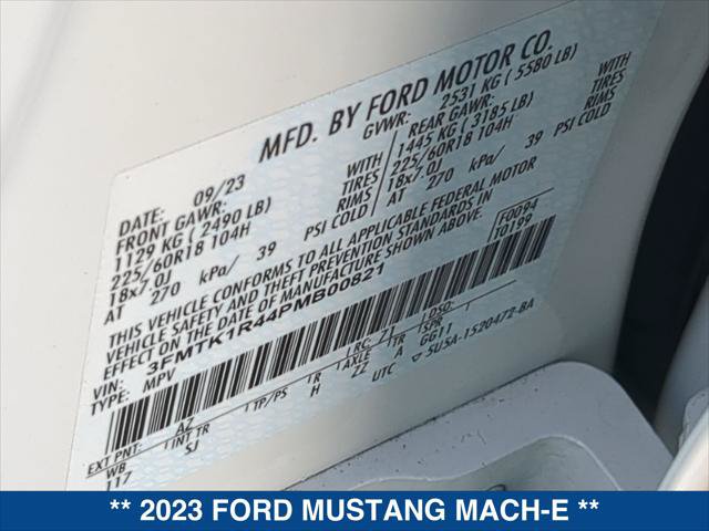 Certified 2023 Ford Mustang Mach-E Select RWD image 21