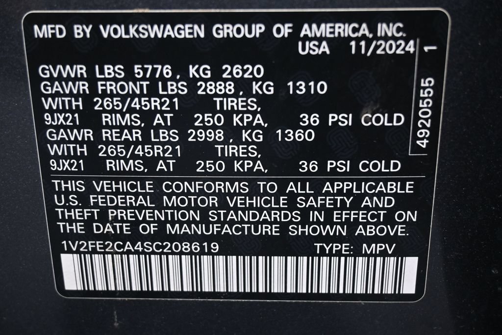 Used 2025 Volkswagen Atlas Cross Sport SEL Premium R-Line AWD/4WD image 9