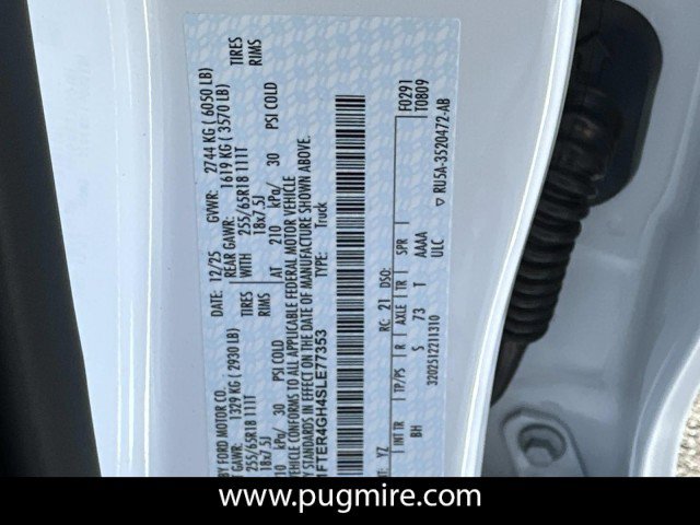 New 2025 Ford Ranger XLT w/ Equipment Group 301A High image 33