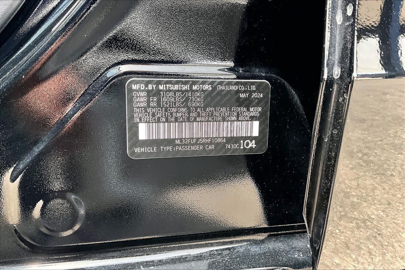 Used 2024 Mitsubishi Mirage G4 Black Edition FWD image 33