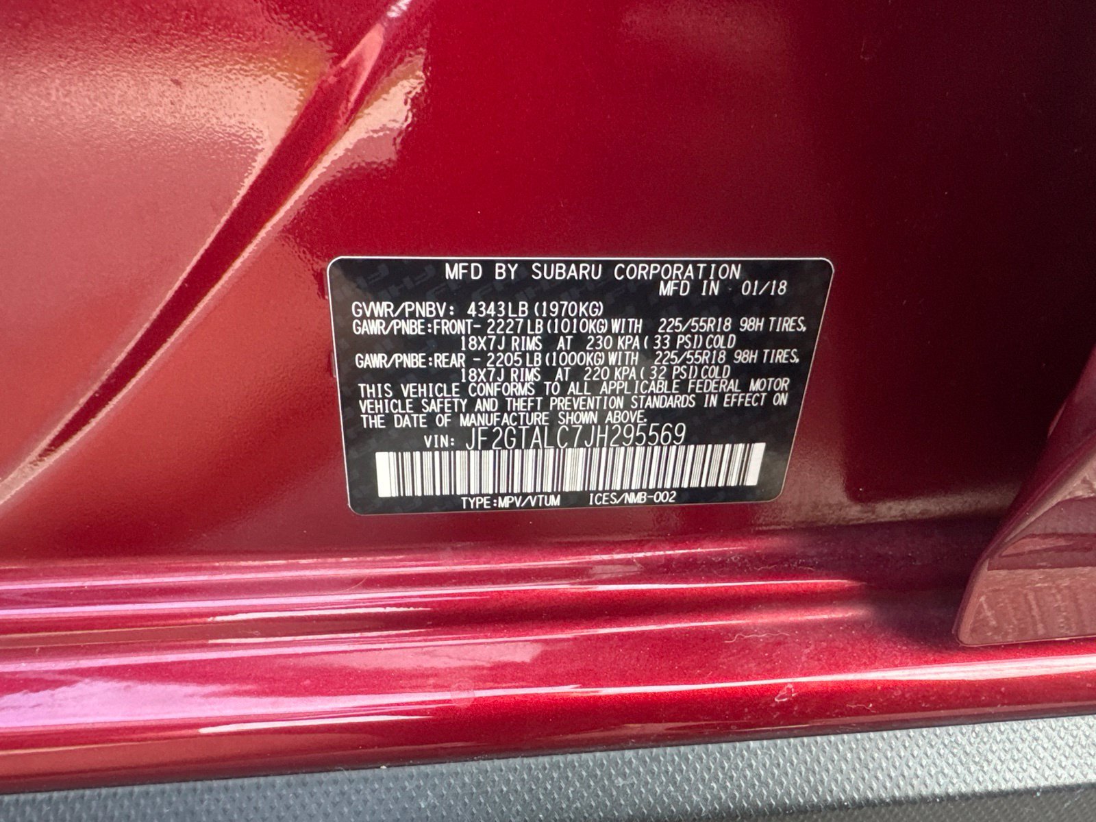 Used 2018 Subaru Crosstrek 2.0i Limited AWD/4WD image 13