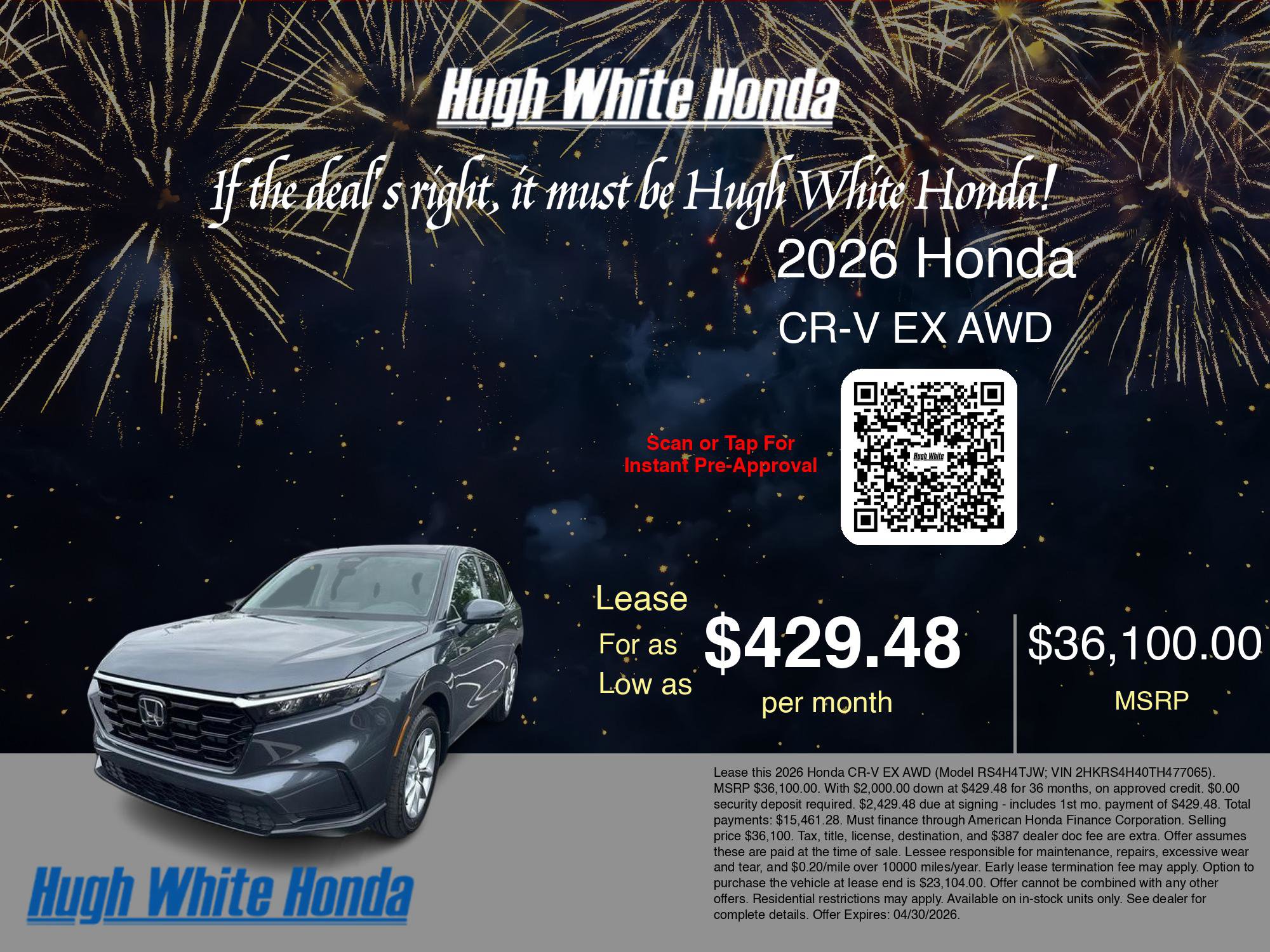 New 2026 Honda CR-V EX image 3