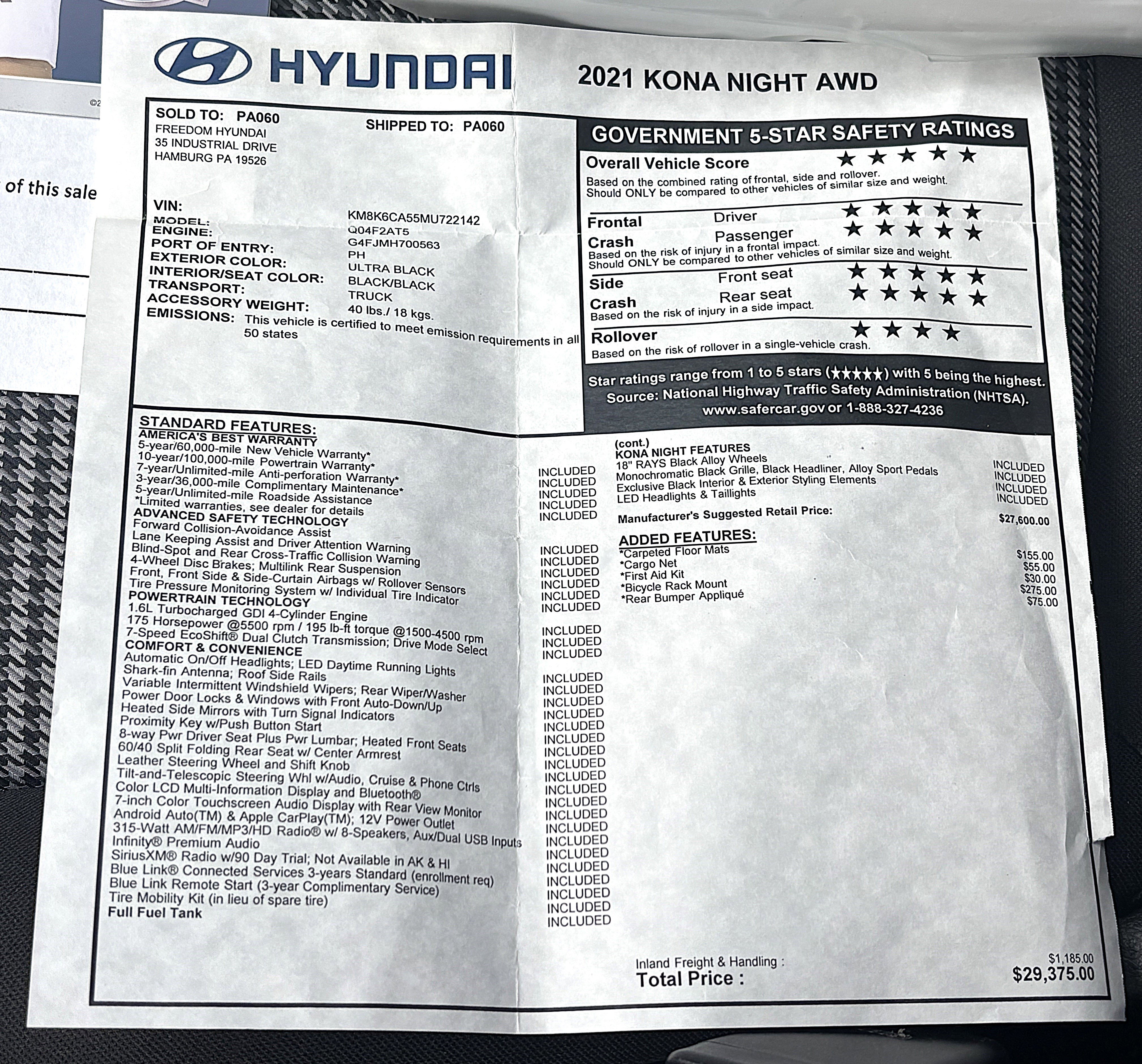 Used 2021 Hyundai Kona Night image 28