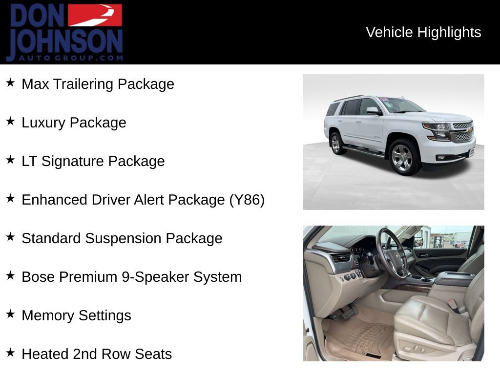Used 2019 Chevrolet Tahoe LT w/ LT Signature Package AWD/4WD image 6