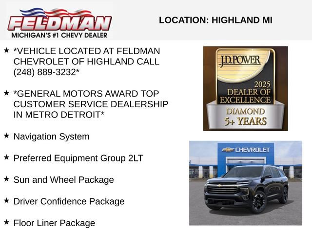 New 2027 Chevrolet Traverse LT w/ Sun and Wheel Package AWD/4WD image 3