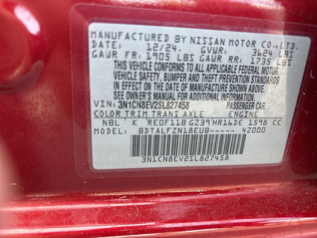 Used 2025 Nissan Versa SV w/ Trunk Package FWD image 6