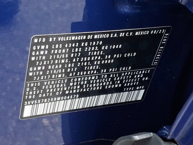 Certified 2024 Volkswagen Taos S FWD image 27