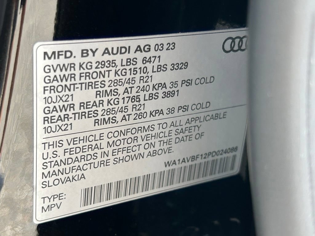 Used 2023 Audi Q8 Premium w/ Convenience Package AWD/4WD image 56