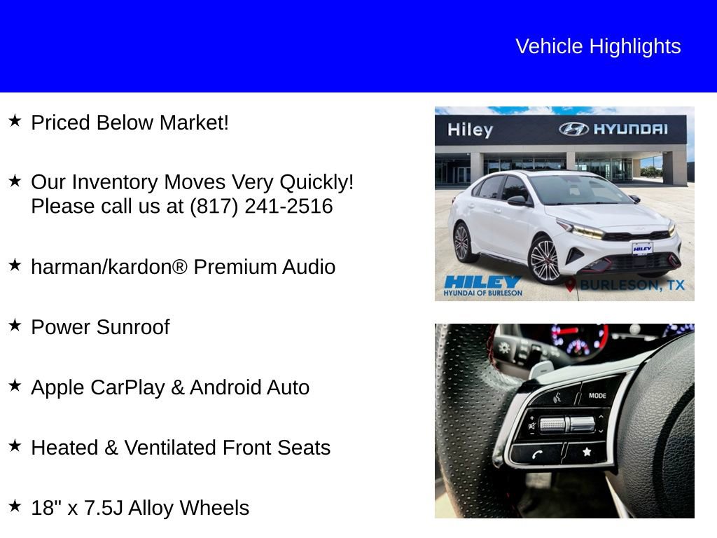 Used 2024 Kia Forte GT w/ GT2 Package FWD image 9