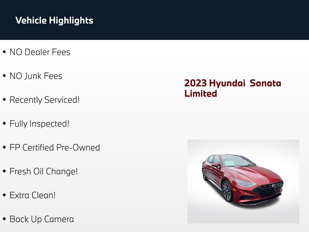 Used 2023 Hyundai Sonata Limited FWD image 55