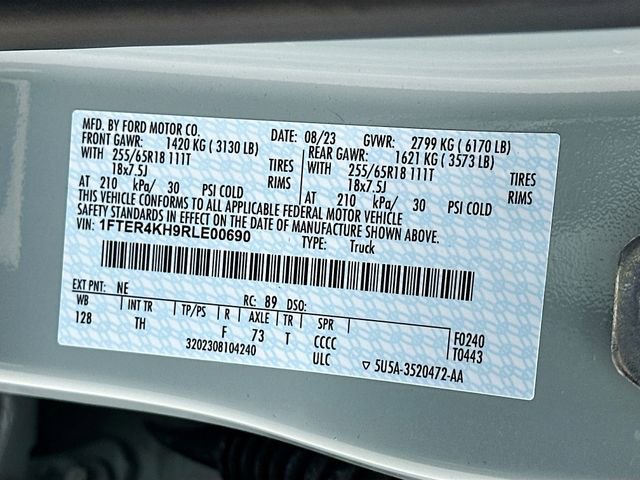 Used 2024 Ford Ranger Lariat w/ FX4 Off-Road Package AWD/4WD image 30