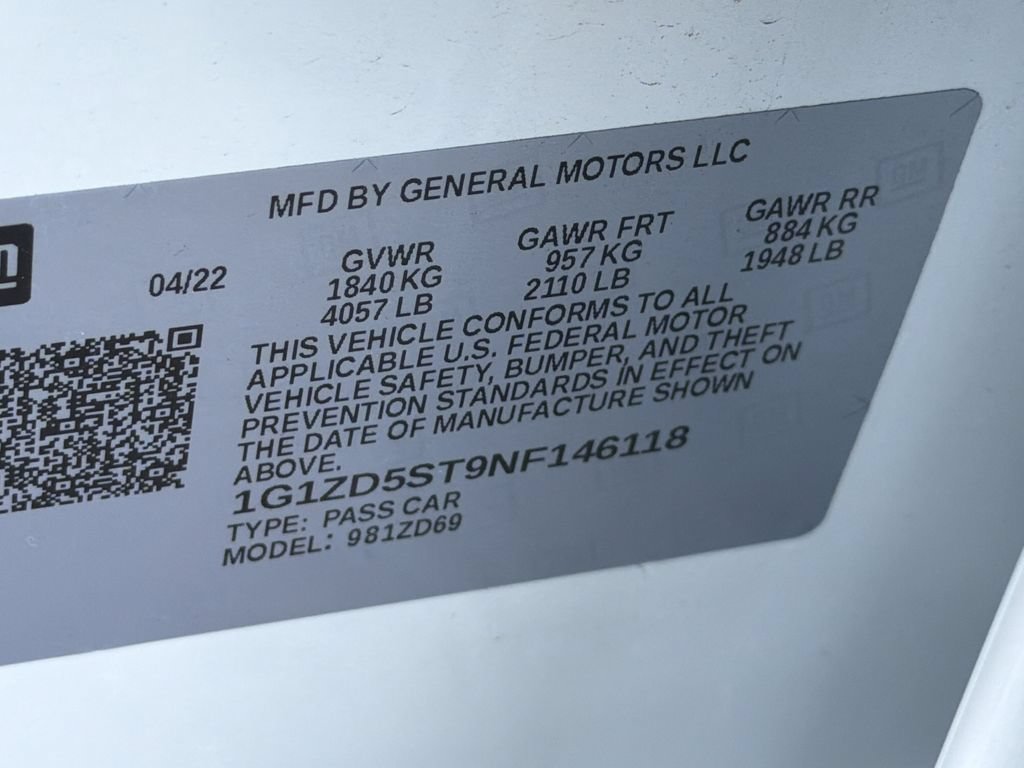 Certified 2022 Chevrolet Malibu LT w/ Leather Package FWD image 31