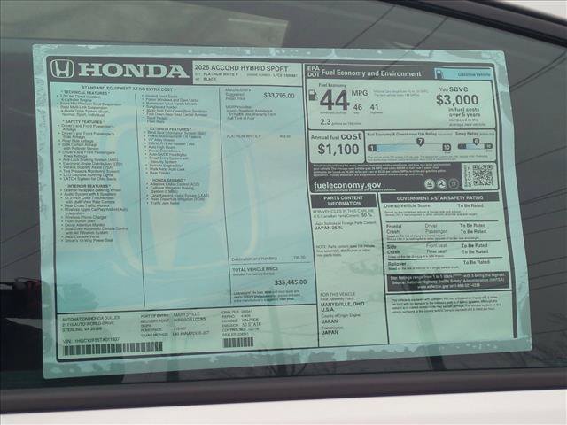 New 2026 Honda Accord Sport image 17