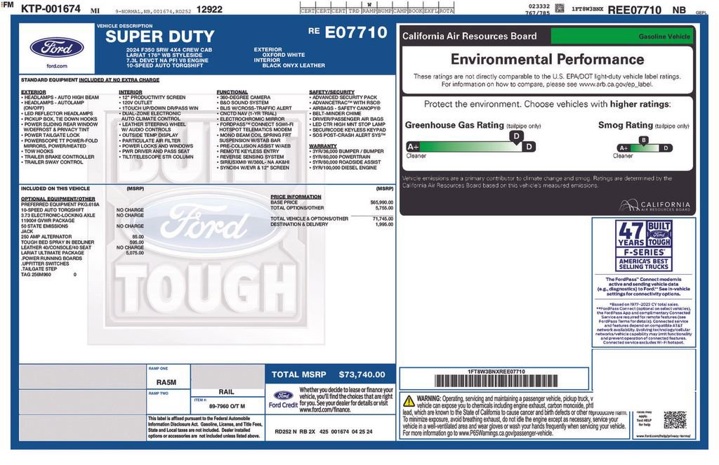 Used 2024 Ford F350 Lariat w/ Lariat Ultimate Package image 5