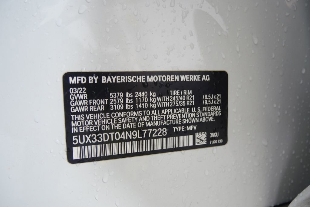 Used 2022 BMW X4 xDrive30i w/ M Sport Package 2 AWD/4WD image 26