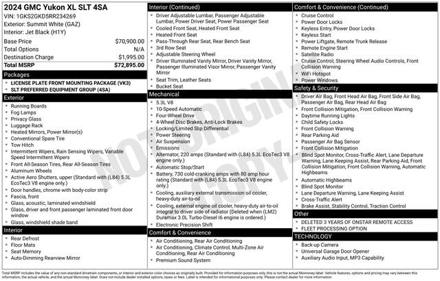 Used 2024 GMC Yukon XL SLT AWD/4WD image 35