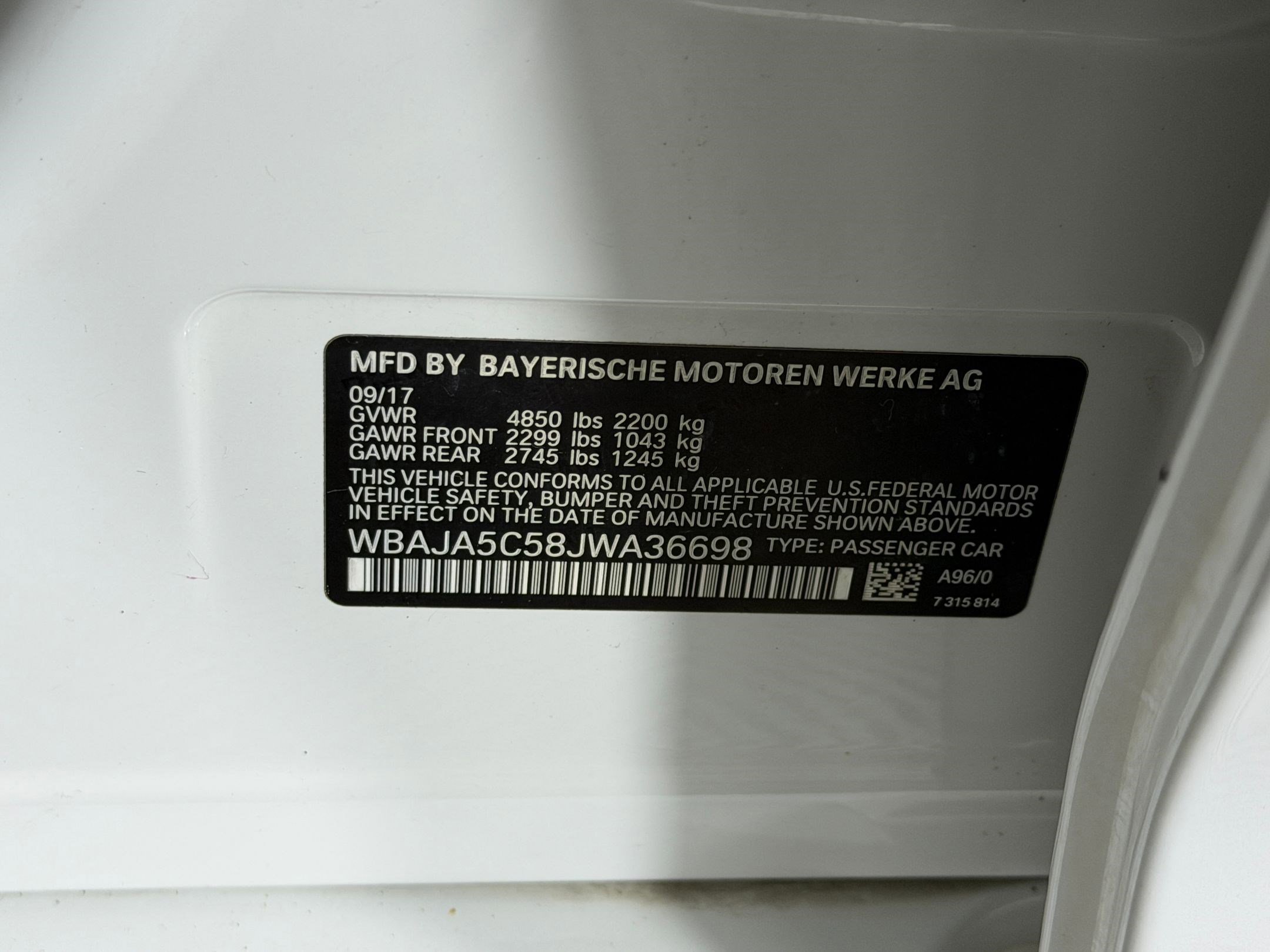 Used 2018 BMW 530i RWD image 19