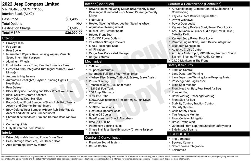 Used 2022 Jeep Compass Limited image 12