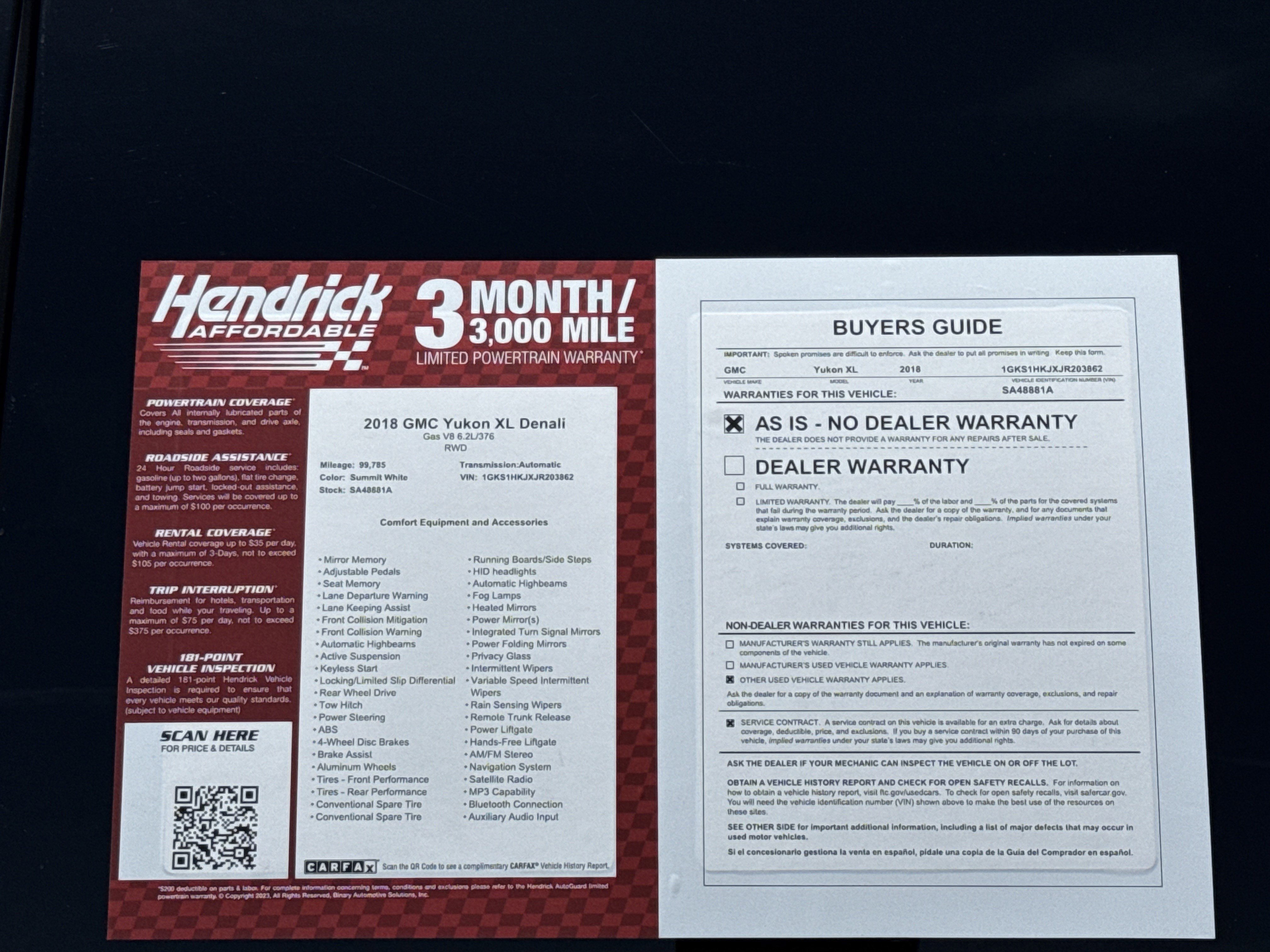 Used 2018 GMC Yukon XL Denali RWD image 41
