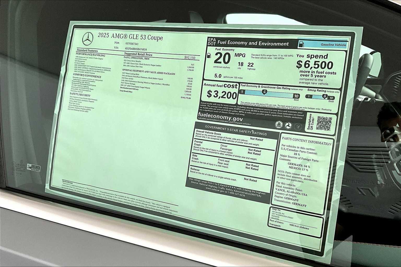 New 2025 Mercedes-Benz GLE 53 AMG AMG GLE 53 image 17