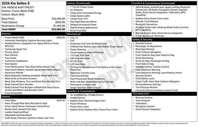 New 2026 Kia Seltos S image 5