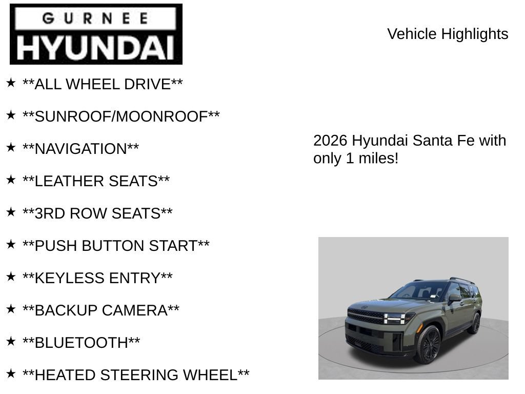 New 2026 Hyundai Santa Fe Calligraphy AWD/4WD image 7