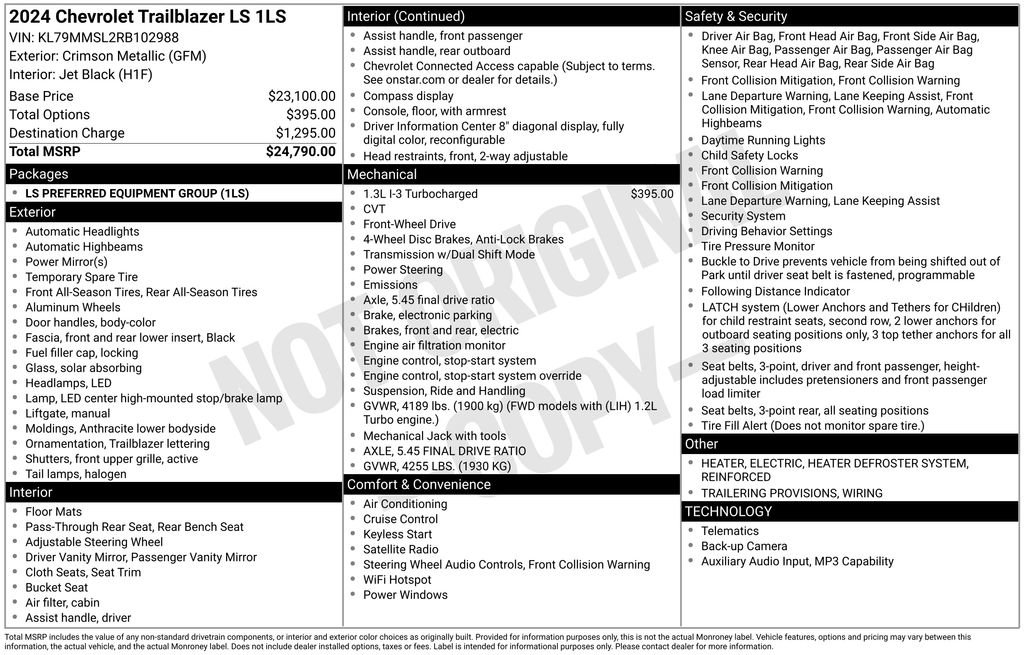 Used 2024 Chevrolet TrailBlazer LS image 5