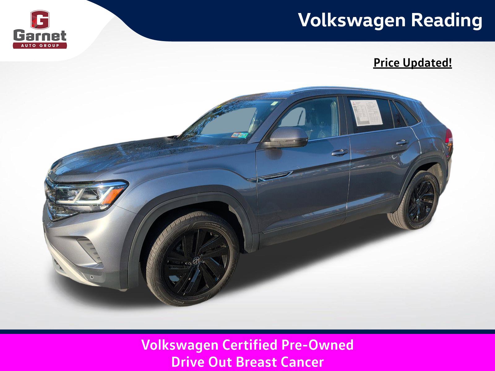 Certified 2023 Volkswagen Atlas Cross Sport SE w/ Panoramic Sunroof Package AWD/4WD 360° Tour