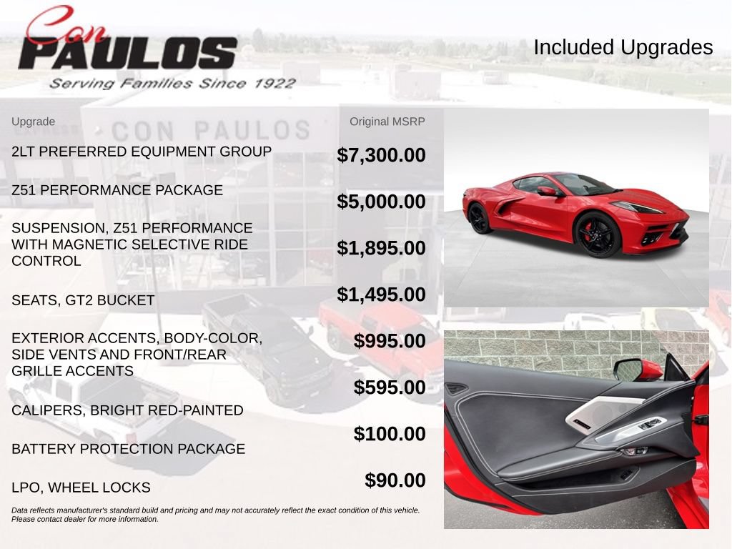 Used 2020 Chevrolet Corvette Stingray Preferred Cpe w/ 2LT Preferred Equipment Group RWD image 4