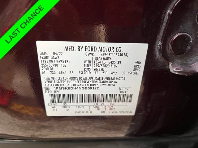 Used 2022 Ford Explorer XLT w/ Equipment Group 202A image 30