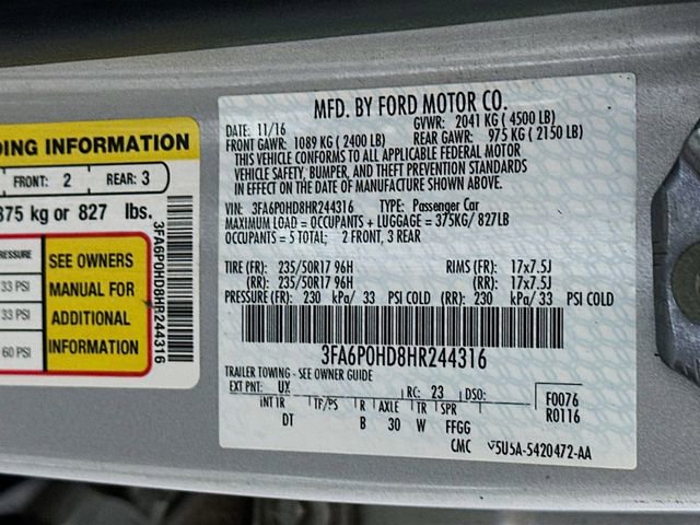 Used 2017 Ford Fusion SE image 30