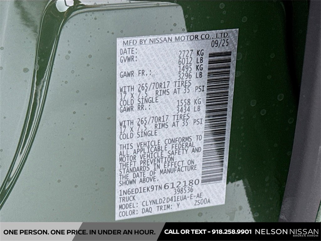 New 2026 Nissan Frontier PRO-4X w/ Pro Premium Package image 33