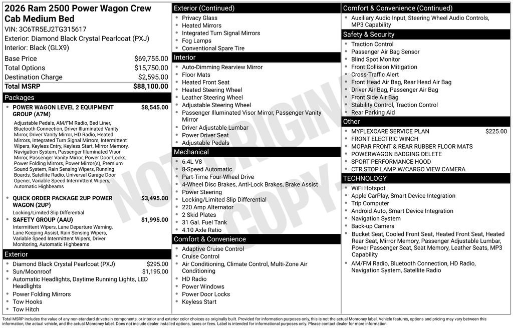 New 2026 RAM 2500 Power Wagon AWD/4WD image 7