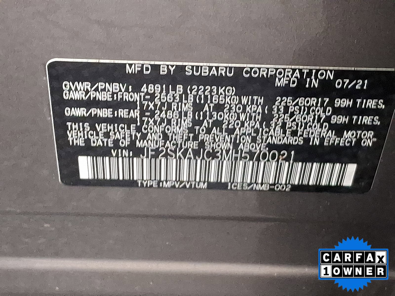 Certified 2021 Subaru Forester Premium image 52