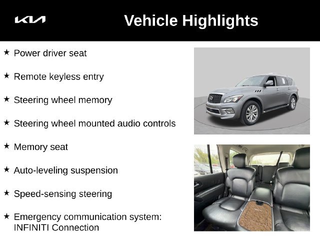 Used 2017 INFINITI QX80 4WD w/ Driver Assistance Package image 10