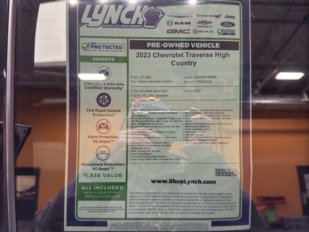 Used 2023 Chevrolet Traverse High Country image 45