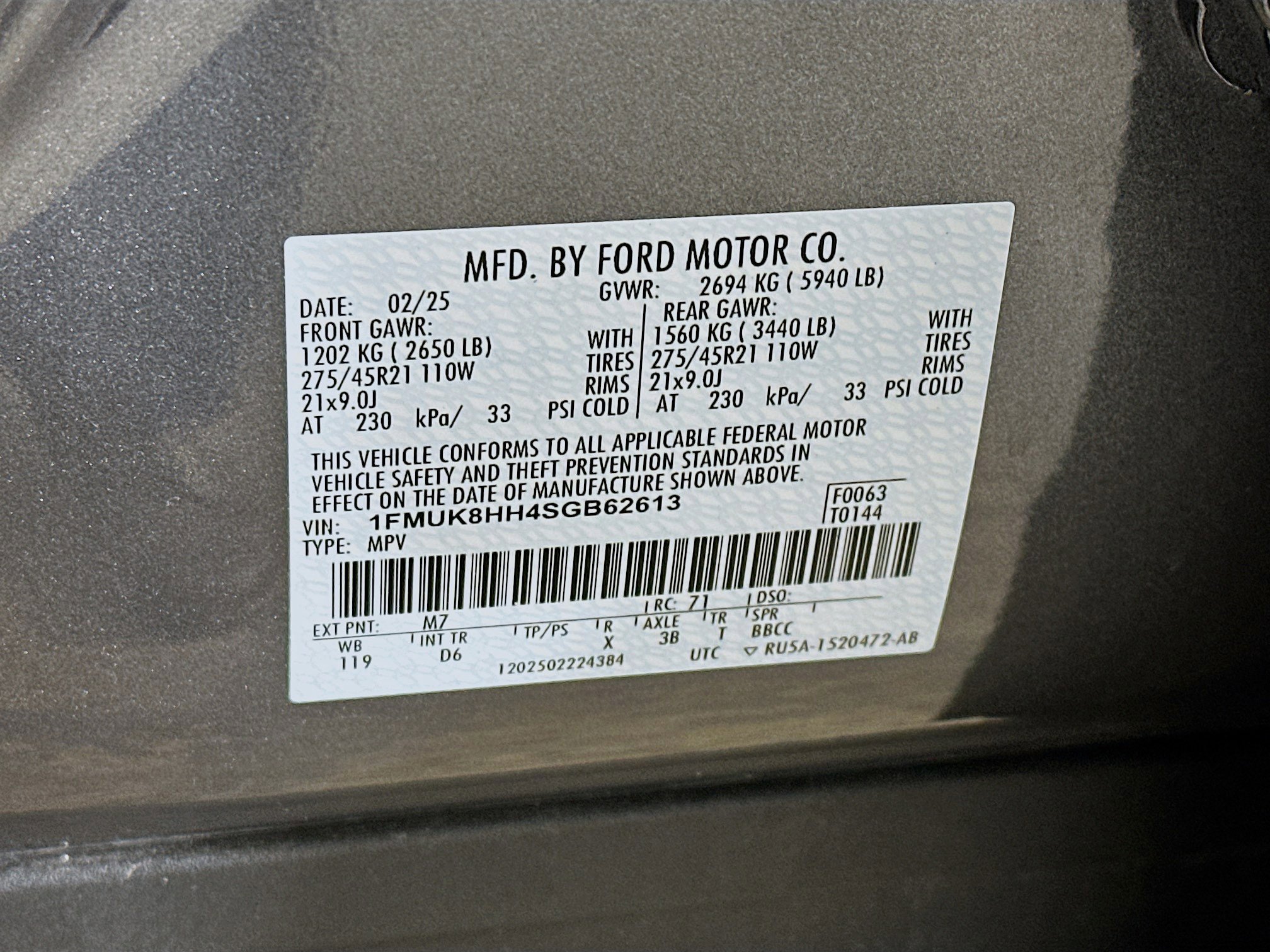 Used 2025 Ford Explorer Platinum w/ LUX Leather Package image 12