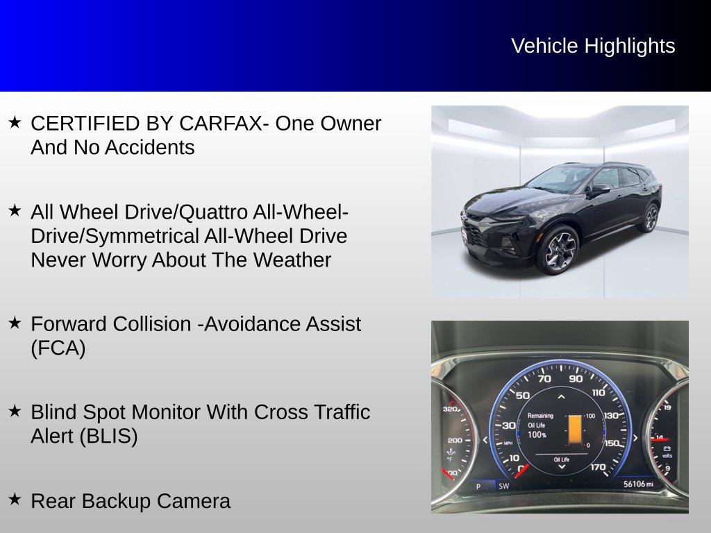 Used 2022 Chevrolet Blazer RS w/ Enhanced Convenience Package AWD/4WD image 4