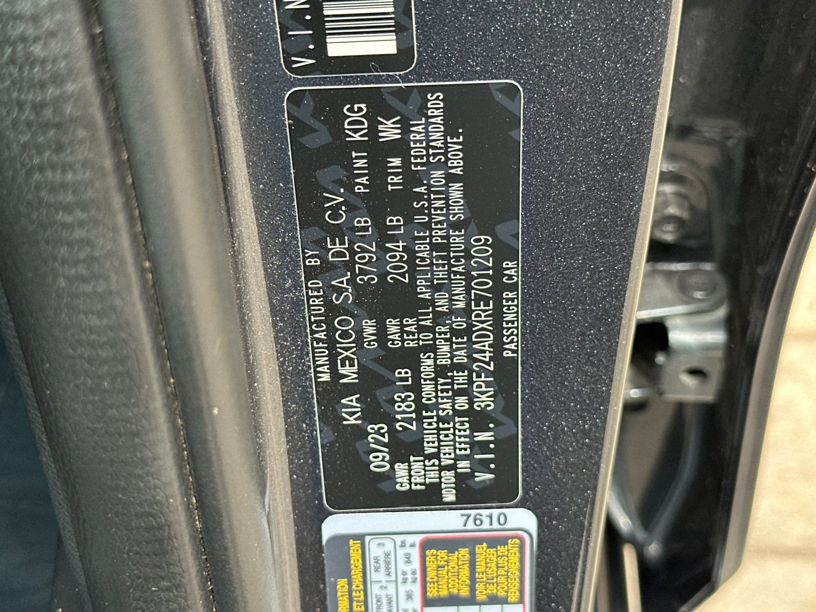 Certified 2024 Kia Forte LXS w/ LXS Technology Package image 36